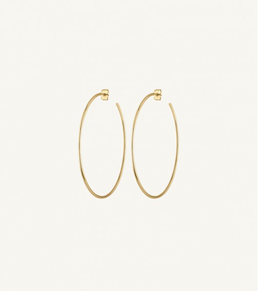 Golden Round trendy Earring