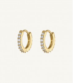 Golden Round trendy Earring